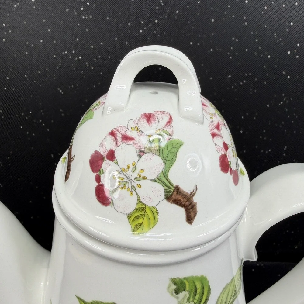 Portmeirion Pomona Coffee Pot Ingestrie Pippin Apple Botanical Made in England